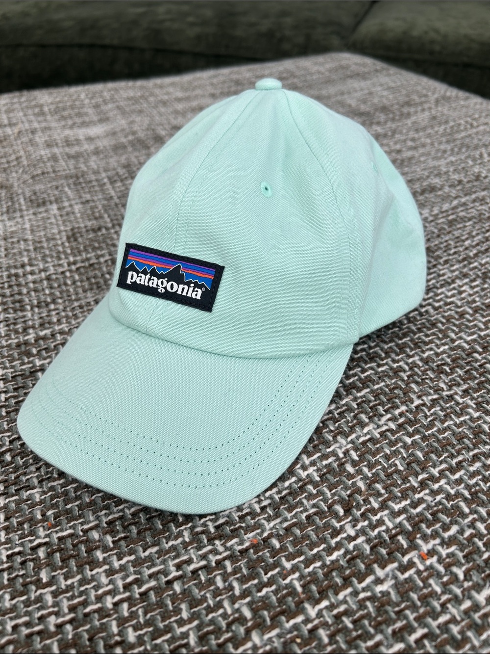 Patagonia women’s Mint Green Baseball Cap with Logo Patch